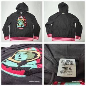 Billionaire Boys Club BBC Chenille Helmet Black Hoodie XL